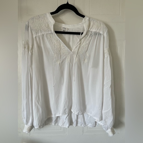 Wilfred Embroidered floral White Blouse - Picture 1 of 15